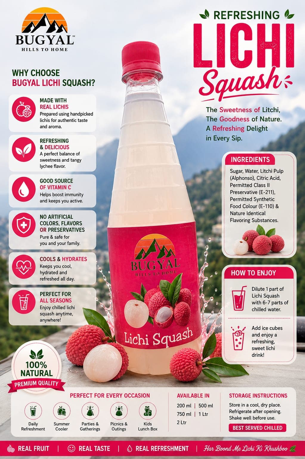Litchi Juice (750 ml) - image 1